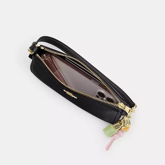 Coach Nolita 19 Crossbody Imitation Black Pebble Leather NWT - Picture 3 of 7